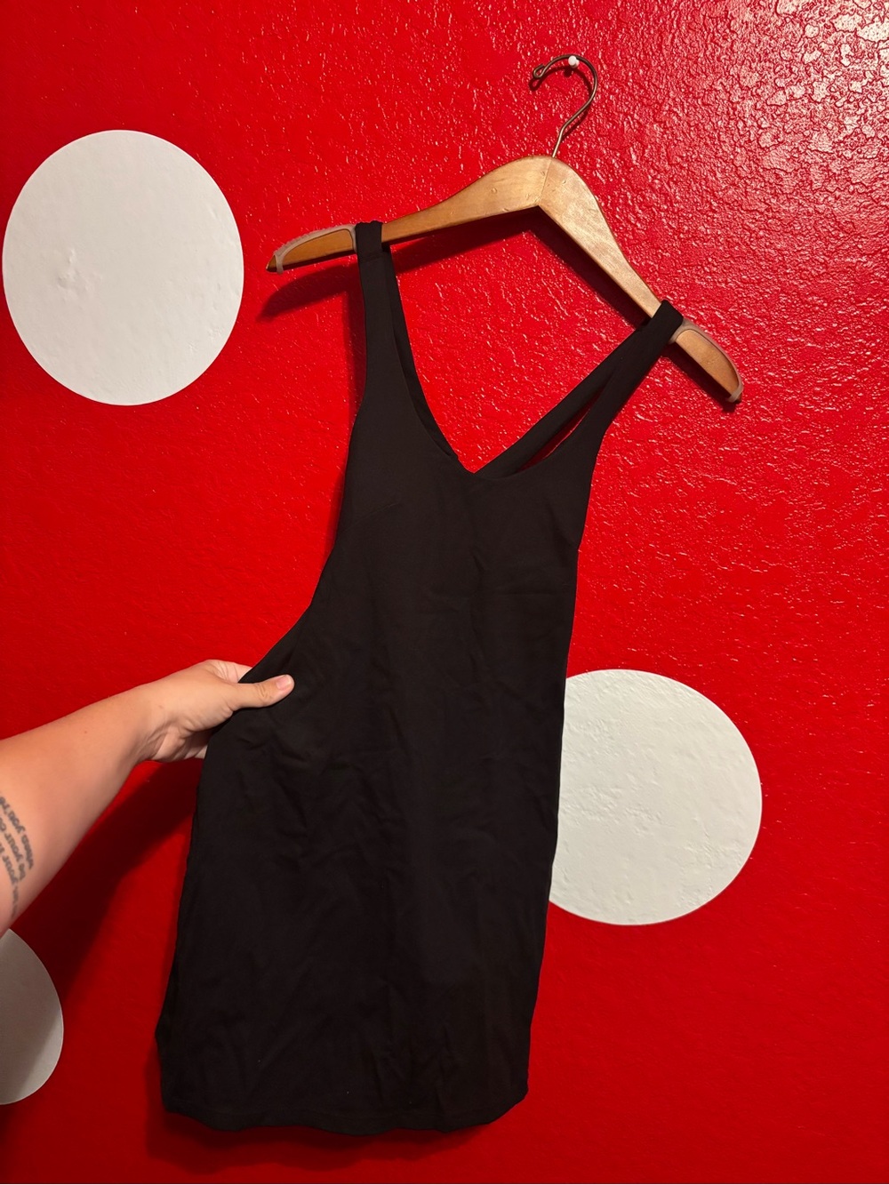 Avia Black Performance dress with built in bra